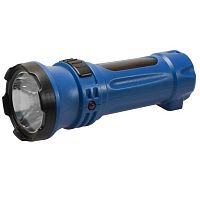 Фонарь Космос светодиодный аккум. LED 2 режима 0.5Вт 300мА.ч прямая зарядка от 220В  KOCAcc102LED картинка 